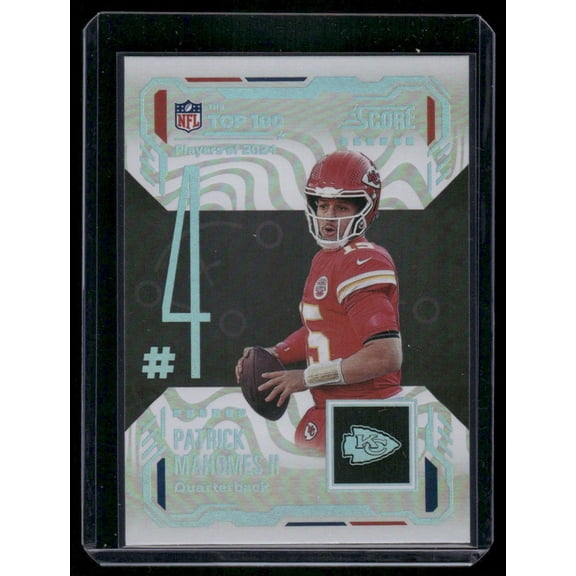 2025 Panini Score Patrick Mahomes II #NO. 4 Top 100