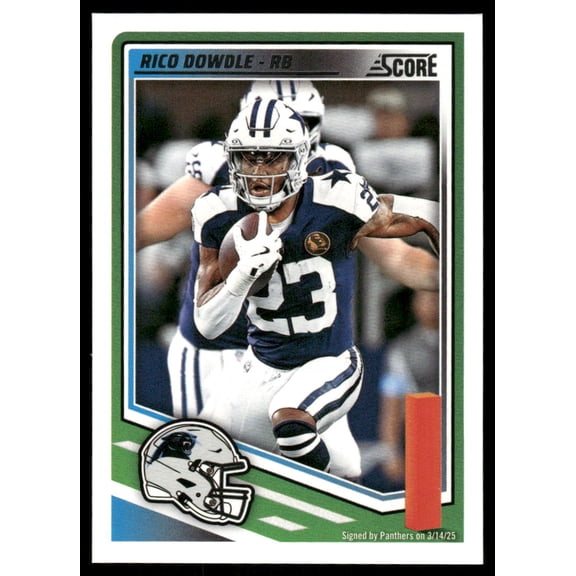 2025 Panini Score Rico Dowdle #241