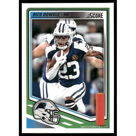 2025 Panini Score Rico Dowdle #241