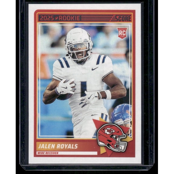 2025 Panini Score Rookie Jalen Royals RC #8 Kansas City Chiefs Football Card