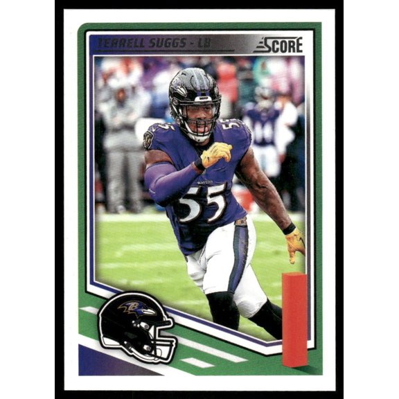 Excellent Condition 2025 Panini Score Terrell Suggs #171 NFL Football Card Baltimore Ravens