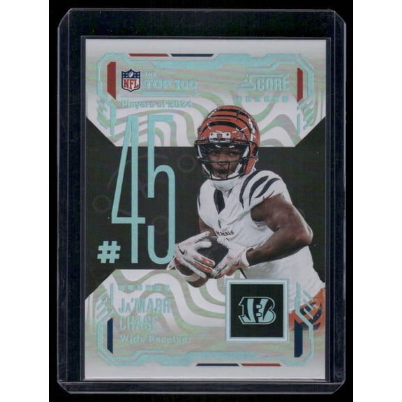 2025 Panini Score Top 100 Ja'Marr Chase Cincinnati Bengals #45 Football Card