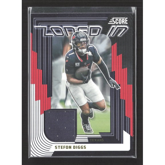 2025 Panini Score Zoned In Stefon Diggs Houston Texans Memorabilia #ZON-SDS Football Card