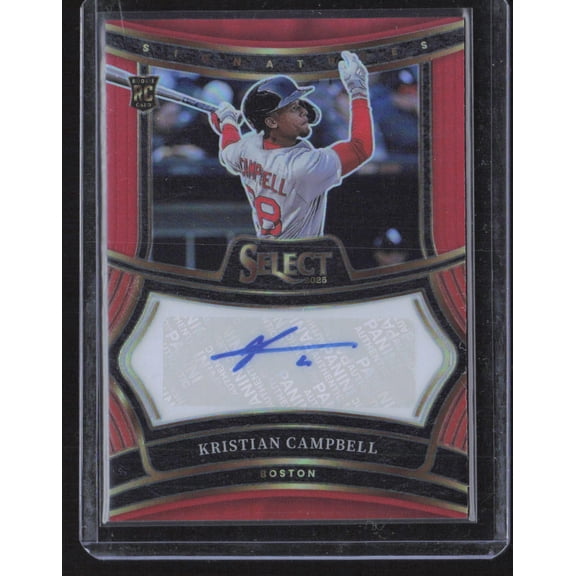 2025 Panini Select Baseball Prizm Kristian Campbell #SIG-KC Red /99 RC