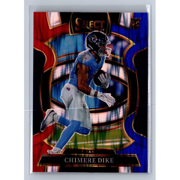 2025 Panini Select Concourse Chimere Dike #27 Red Blue Shock