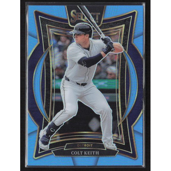 2025 Panini Select Concourse Light Blue Prizm Colt Keith #68 Blue /199 Detroit Tigers MLB Baseball Trading Card
