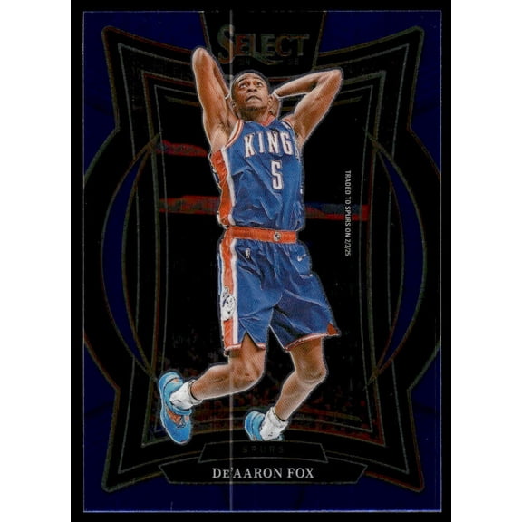 2025 Panini Select De'Aaron Fox #3 Blue San Antonio Spurs Basketball Card