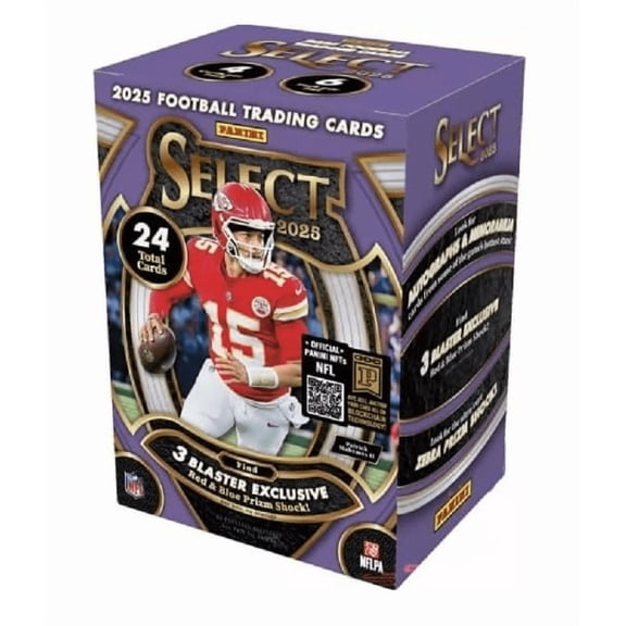 2025 Panini Select Football Factory Sealed Blaster Box 24 Cards
