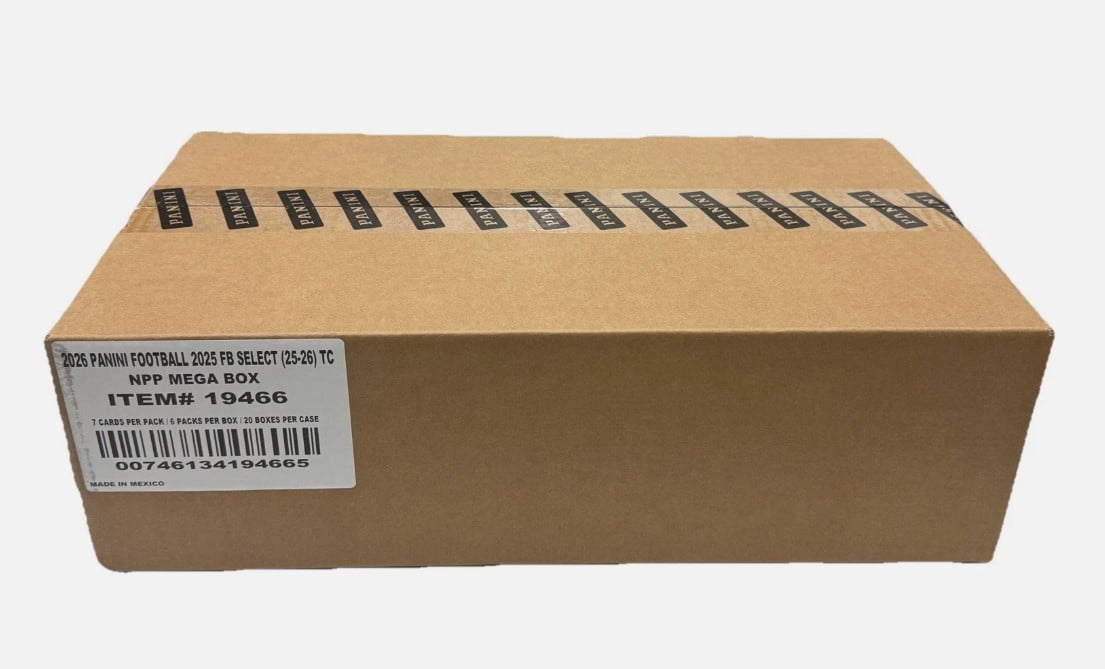 2025 Panini Select Football Mega Box Factory Sealed Case