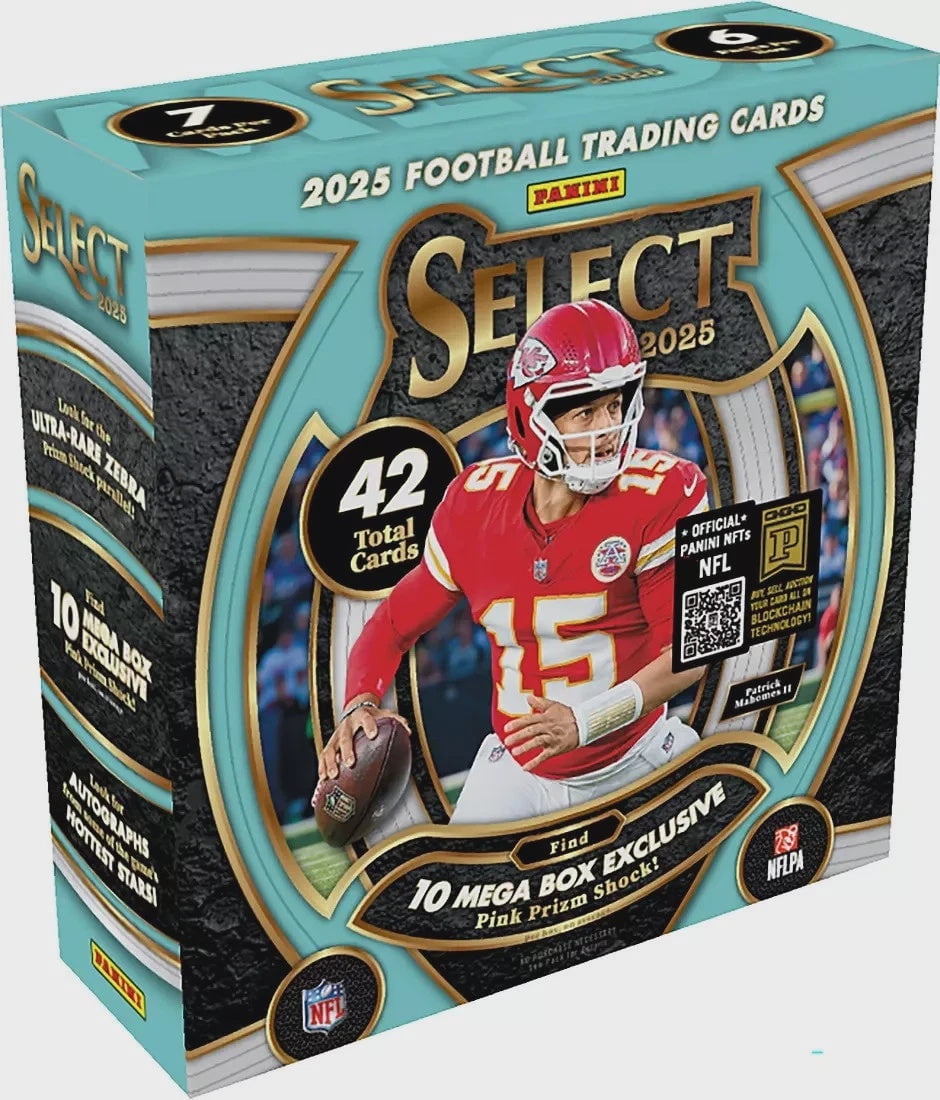 2025 Panini Select Football Trading Card Mega Box