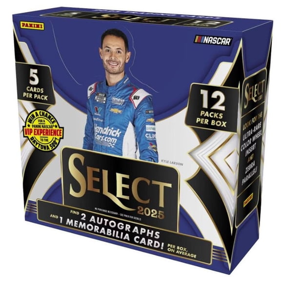 2025 Panini Select NASCAR Racing Hobby Trading Card Box (2 Autographs per Box!)
