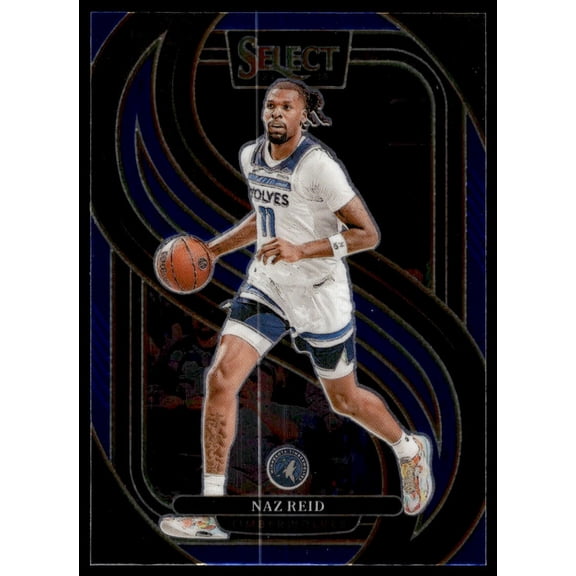 2025 Panini Select Premier Level Naz Reid Minnesota Timberwolves #132 Blue Basketball Card