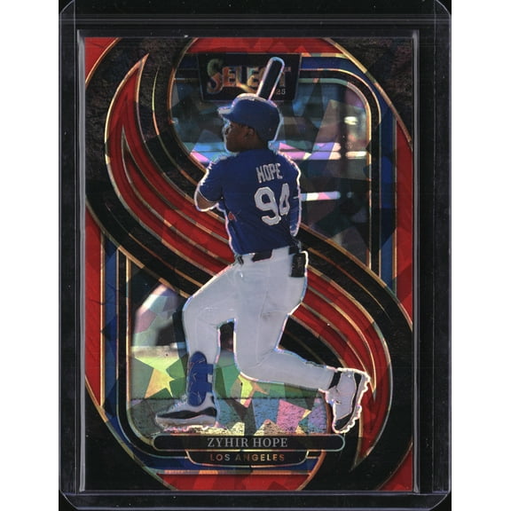 2025 Panini Select Prizm Premier Level Zyhir Hope #186 /199 Los Angeles Dodgers MLB Baseball Trading Card