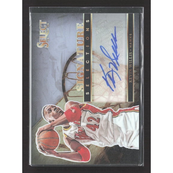 2025 Panini Select Prizm Signature Selections Kevin Willis Auto Atlanta Hawks #SS-WIL Basketball Card