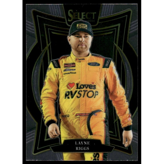 2025 Panini Select Racing Layne Riggs No. 9 NASCAR Trading Card