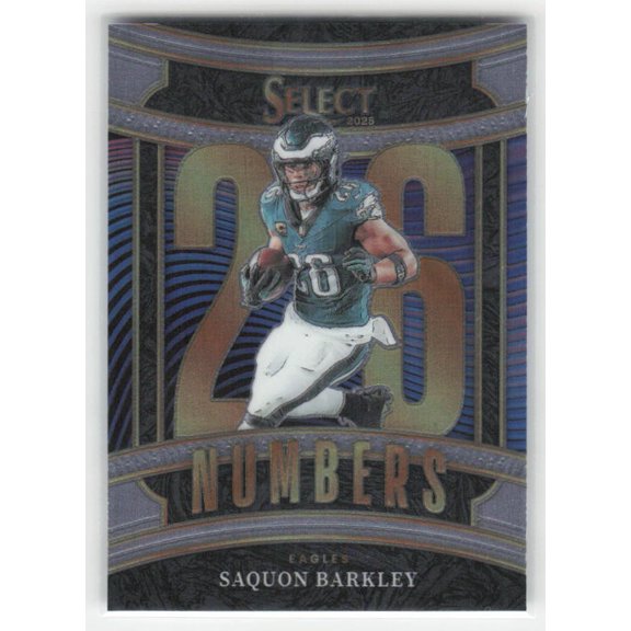 2025 Panini Select Saquon Barkley #17 Select Numbers Philadelphia Eagles NFL FOOTBALL Trading Card