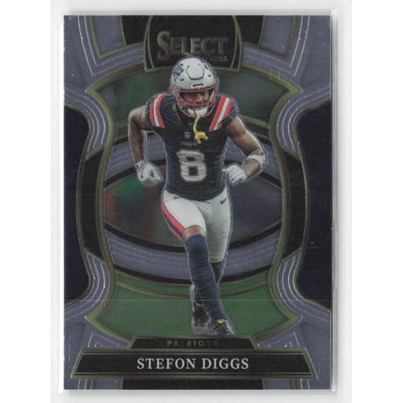 2025 Panini Select #79 Stefon Diggs New England Patriots Football Card New England Patriots NFL FOOTBALL Trading Card