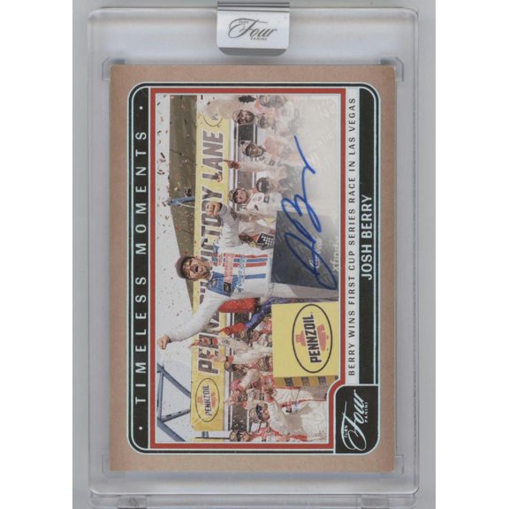 2025 Panini Turn Four Timeless Moments Josh Berry #TM-JBY /75 Auto Autographed Racing Trading Card