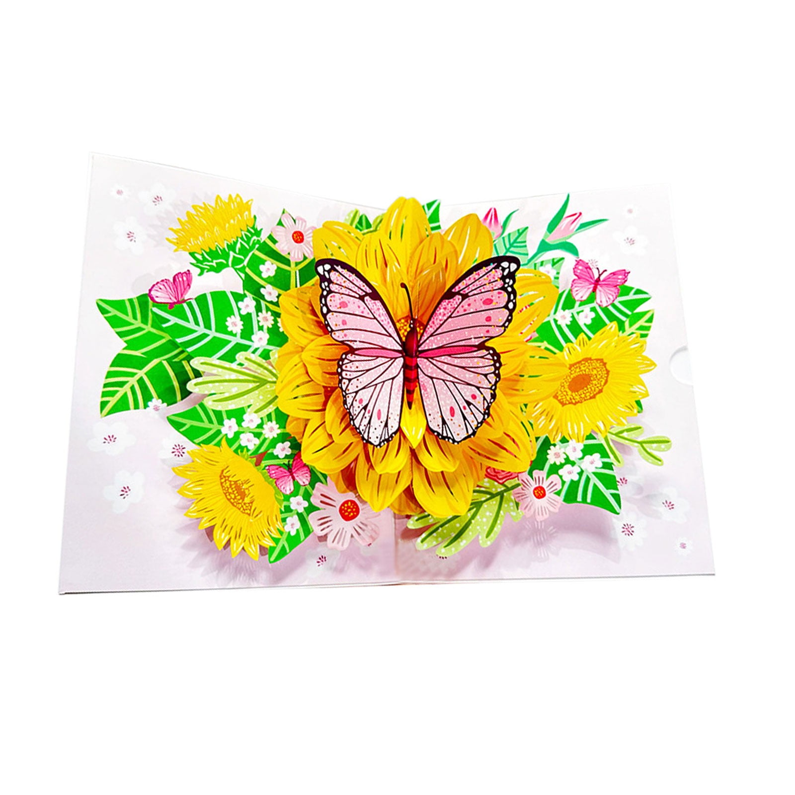 2025 Paper Flower Card Pop Up,3D Bouquet Popup Greeting Cards with ...