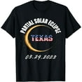 2025 Partial Solar Eclipse Texas USA Eclipse March 29 2025 TShirt