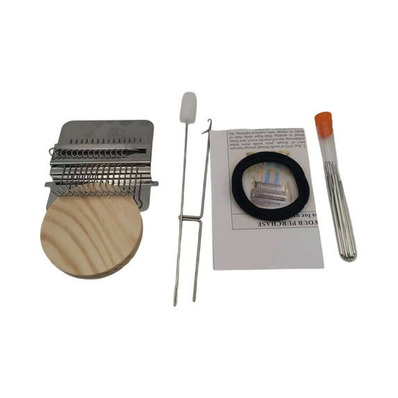 2025 Patchmaker 2.0 Kit,Knitting Kit for Beginners,Portable Patch Darning Kit,Patchwork Weaving Tool Set for Quickly Sewing Repair,Sewing (14 Hooks)