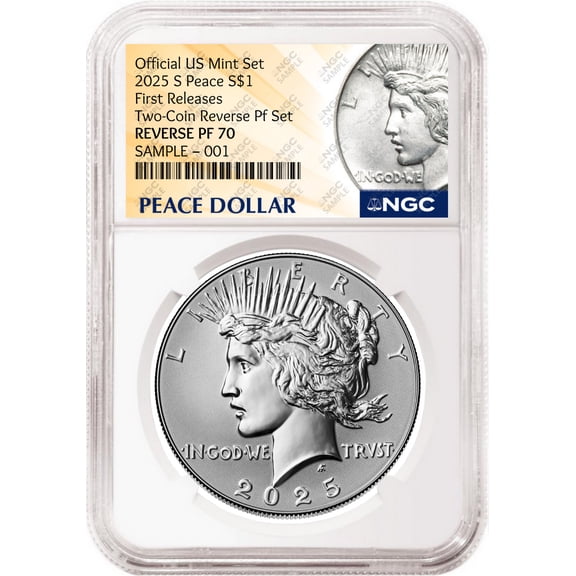 2025 Peace Reverse Proof Dollar NGC RP 70, First Releases Peace