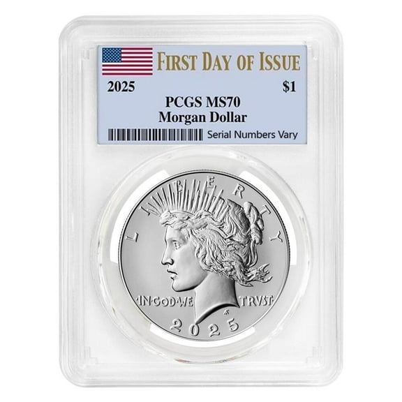2025 Peace Silver Dollar PCGS MS 70 FDOI