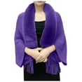 thumbnail image 1 of 2025 Permitime Shawl Knitting Thick 1920S Womens Vest Women's Loose Shawl with Sparkly Jacket Over Dress Collar Soft Warm Knitted Womens Wrap, 1 of 5