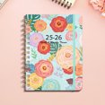 thumbnail image 1 of 2025 Personalized Weekly and Monthly Planner - A5 Hardcover Flower Design Diary for Schedules, English Language, 21.5x15.5cm, Ideal for Sellers & Organized Planning, 1 of 9