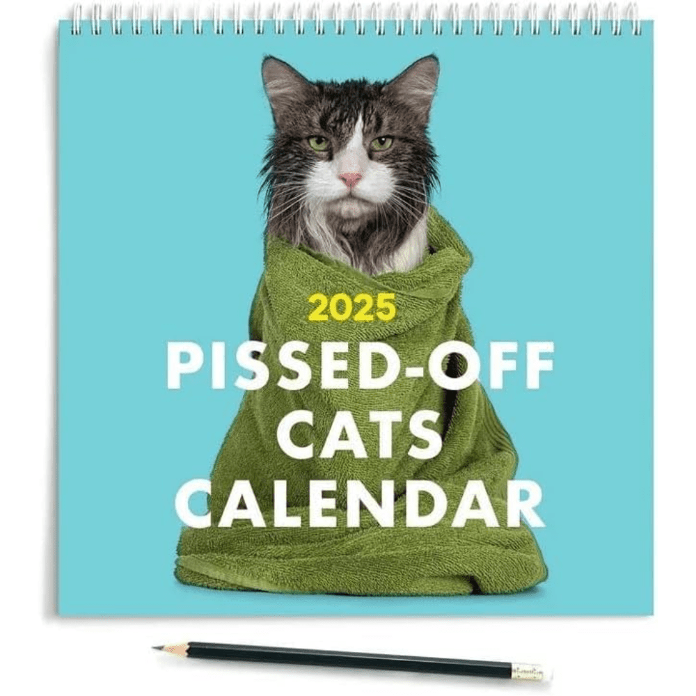 2025 PissedOff Cats Calendar,2025 PeedOff Cats Calendar Funny