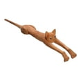 thumbnail image 1 of 2025 Plan, Kaireo Back Cat Scratcher, Cat Shaped Back Scratcher Funny Basswood Cat Wooden Back Scratcher Novelty Back Scratcher for Men Cat Back Scratcher for Instant from Body Relaxation Long Handle, 1 of 9