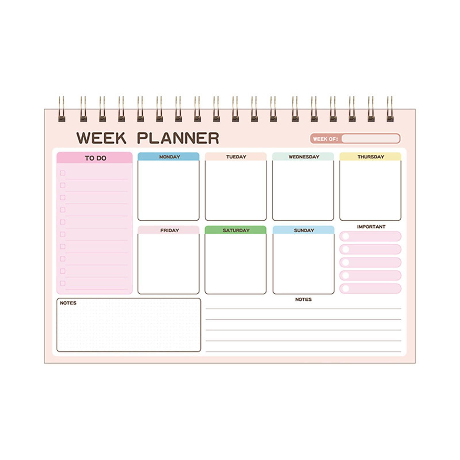 2025 Plan Notebook 2025 Weekly Notepad Schedule for Homemakers Students