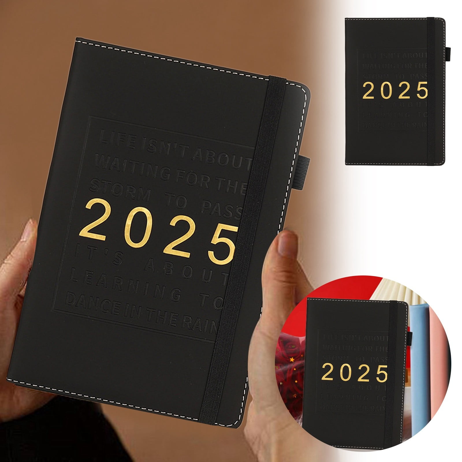 2025 Planner English Version Schedule Book A5 Notebook Hard Cover Note