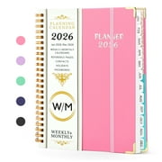2026 Planner(Jan-Dec.2026,6.3"x8.5"),Annual Weekly Monthly Planner with Calendar Tabs,Agenda Schedule Planner for School Office,Home,Personal Supplies