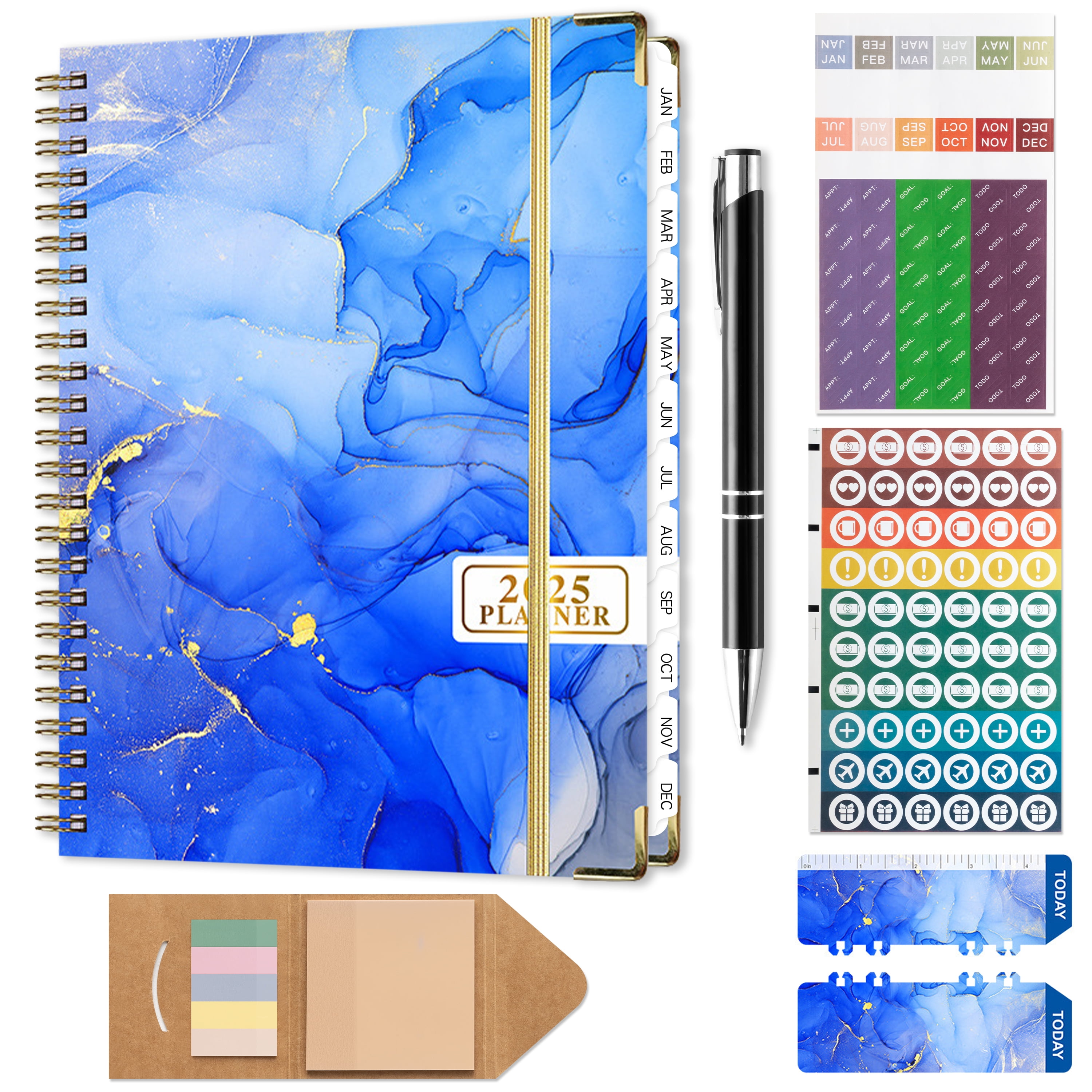 2025 Planner Weekly And Monthly Diary 2025 Week To View Notebook With