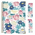 thumbnail image 1 of 2025 Planner Weekly Monthly Flower Planner for School Student Teacher Agenda Calendar Notebook, 1 of 5