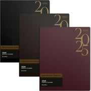 E-Clips USA Calendar 2025 Weekly and Monthly Planner with Water Resistant Cover, 8” x 10” 3-Pack