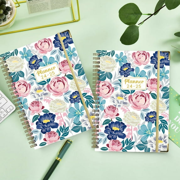 2025 Planner – Weekly & Monthly Planner 2025, Jan. 2025 – Dec. 2025, with Tabs, Flexible Hardcover, Thick Paper, Strong Twin-Wire Binding, Back Pocket, Inspirational Quotes & Notes
