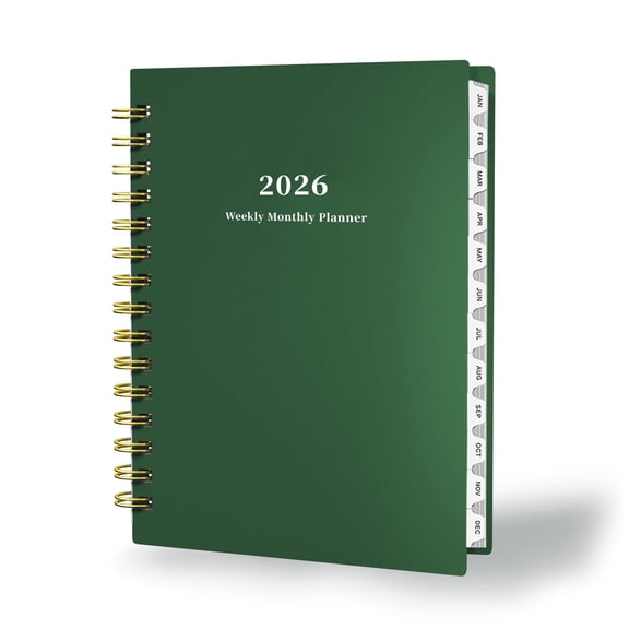 2026 Planner Weekly Monthly Planner, 8.5"×6", 12 Months, JAN.2026 to DEC.2026,Flexible Cover