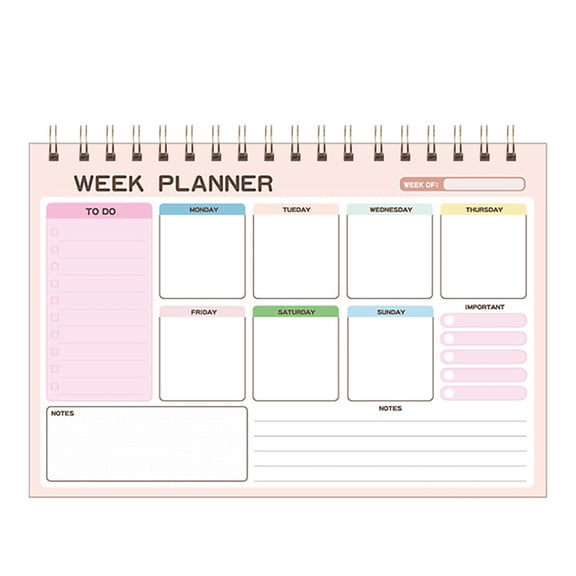 2025 Planner Weekly Planner Notepads Twin-Wire Binding To Do List Notebook Journal Notebook Planning Pads Daily Planner
