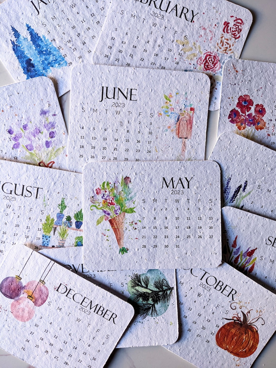 2025 Plantable Seed Calendar,Plantable Growing Plantswith Plantable
