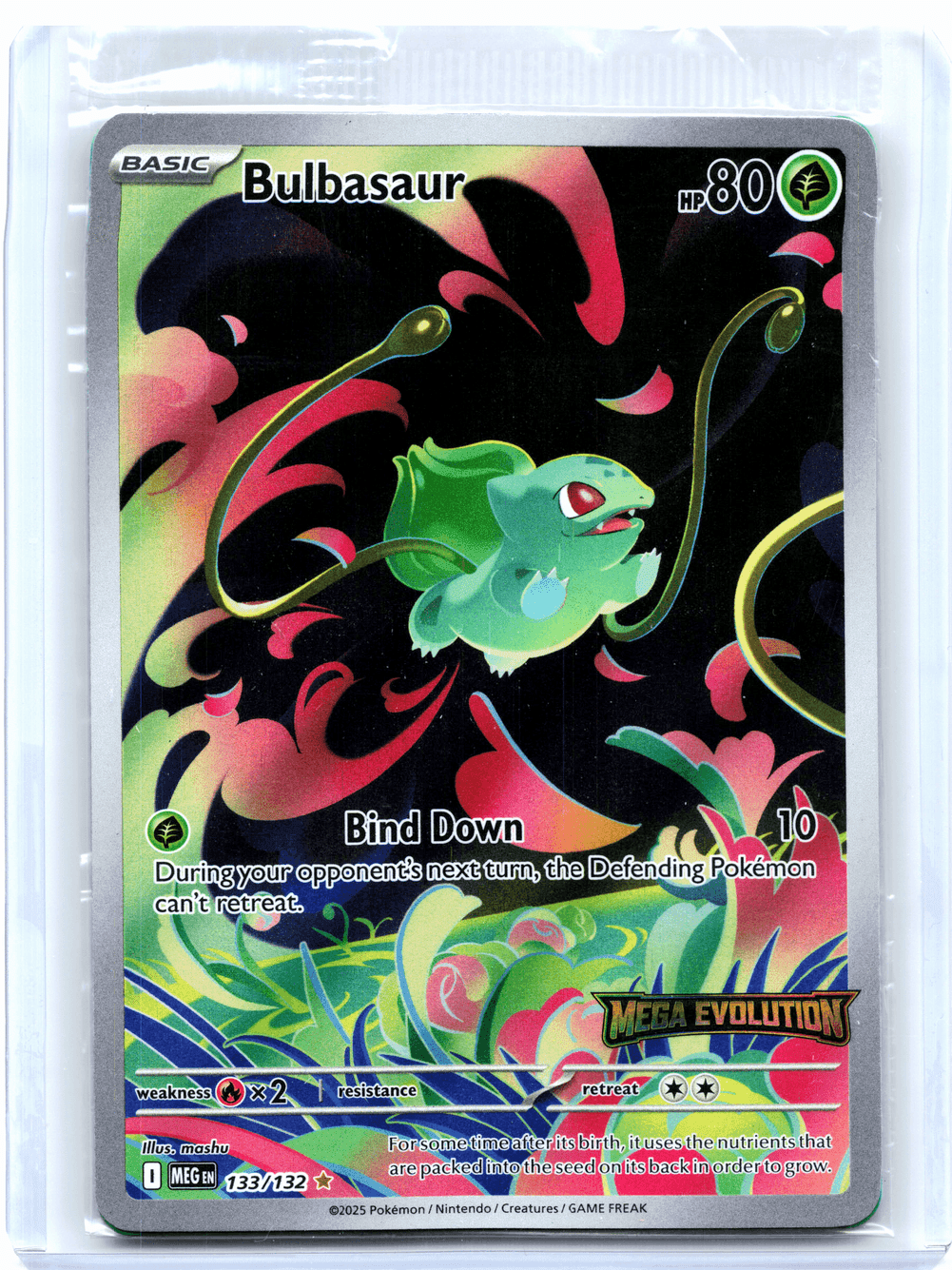 pokemon cards bulbasaur Card Credit Card Skin [1G] Razor Leaf (30) Weakness / Resistance / Retreat Cost Bulbasaur 001/078 NM / M
