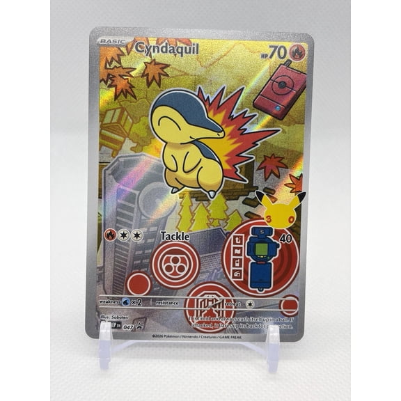 Near Mint Pokemon TCG 2025 ME: Mega Evolution Promo Cyndaquil Holo Promo #047 Trading Card
