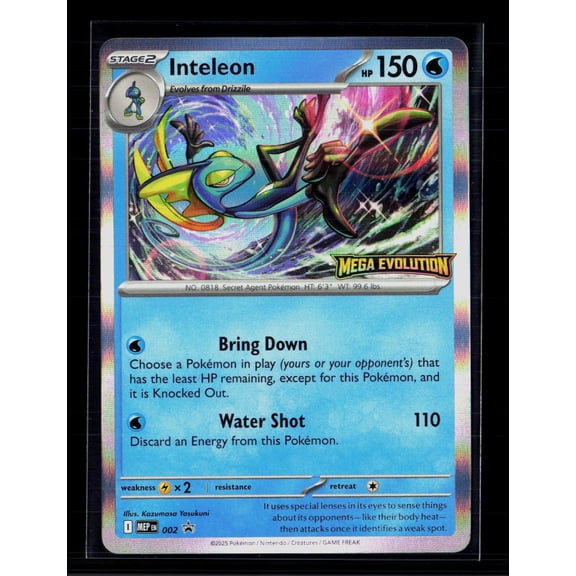 2025 Pokmon Mega Evolution Inteleon Holo Rare Trading Card #002