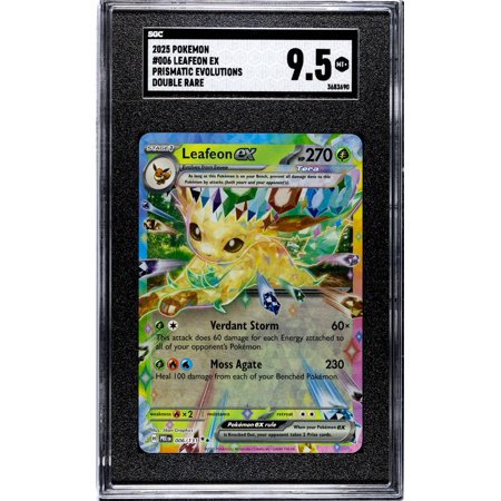 2025 Pokemon #006/131 Leafeon EX Prismatic Evolutions SGC 9.5