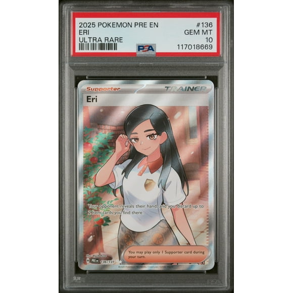 2025 Pokemon #136/131 Eri Ultra Rare PSA 10