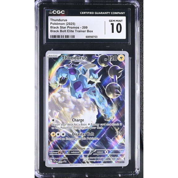 2025 Pokemon Black Star Promos Thundurus #SVP209 CGC 10