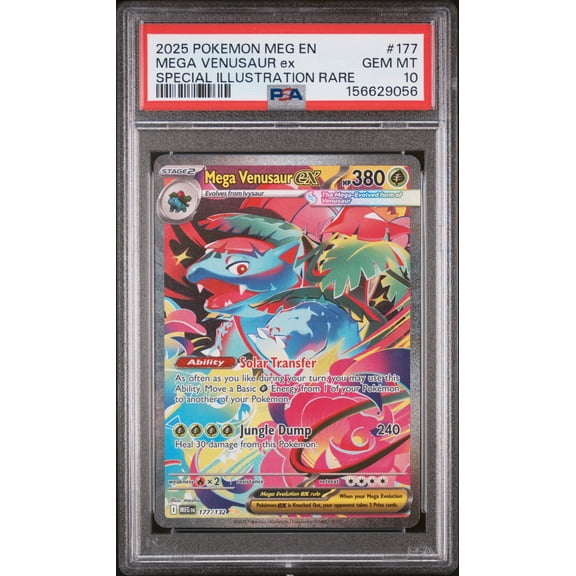 2025 Pokemon Mega Evolution Mega Venusaur ex PSA 10 #177/132