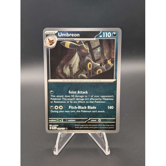 2025 Pokemon Prismatic Evolutions Master Ball Umbreon Rare 059/131 English Trading Card
