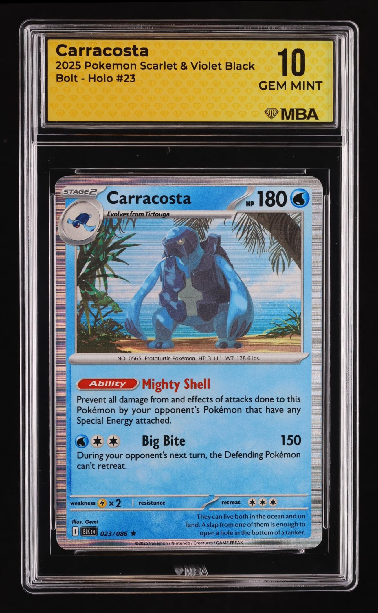 carracosta pokemon card 026/086 Carracosta main image 1